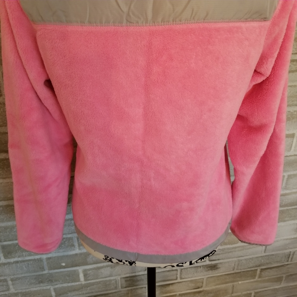 Danskin Fuzzy Sweater With Zipper, Pink and Gray, SIZE M. - Picture 9 of 16